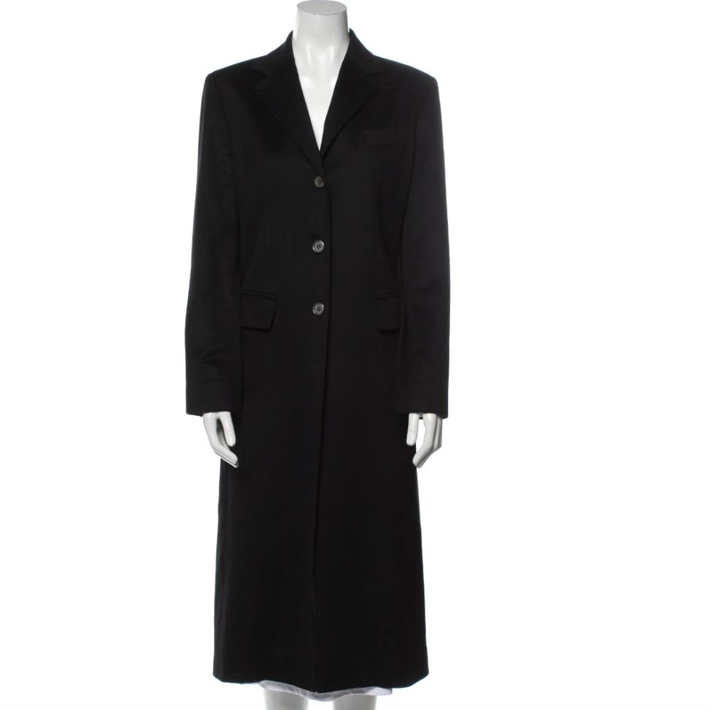 Celine Black Wool Coat